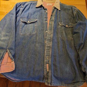 Rivet,  long sleeve thick shirt with lining, vintage, large